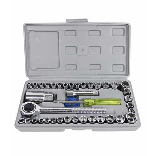 40 Pieces Combination Socket Wrench Set