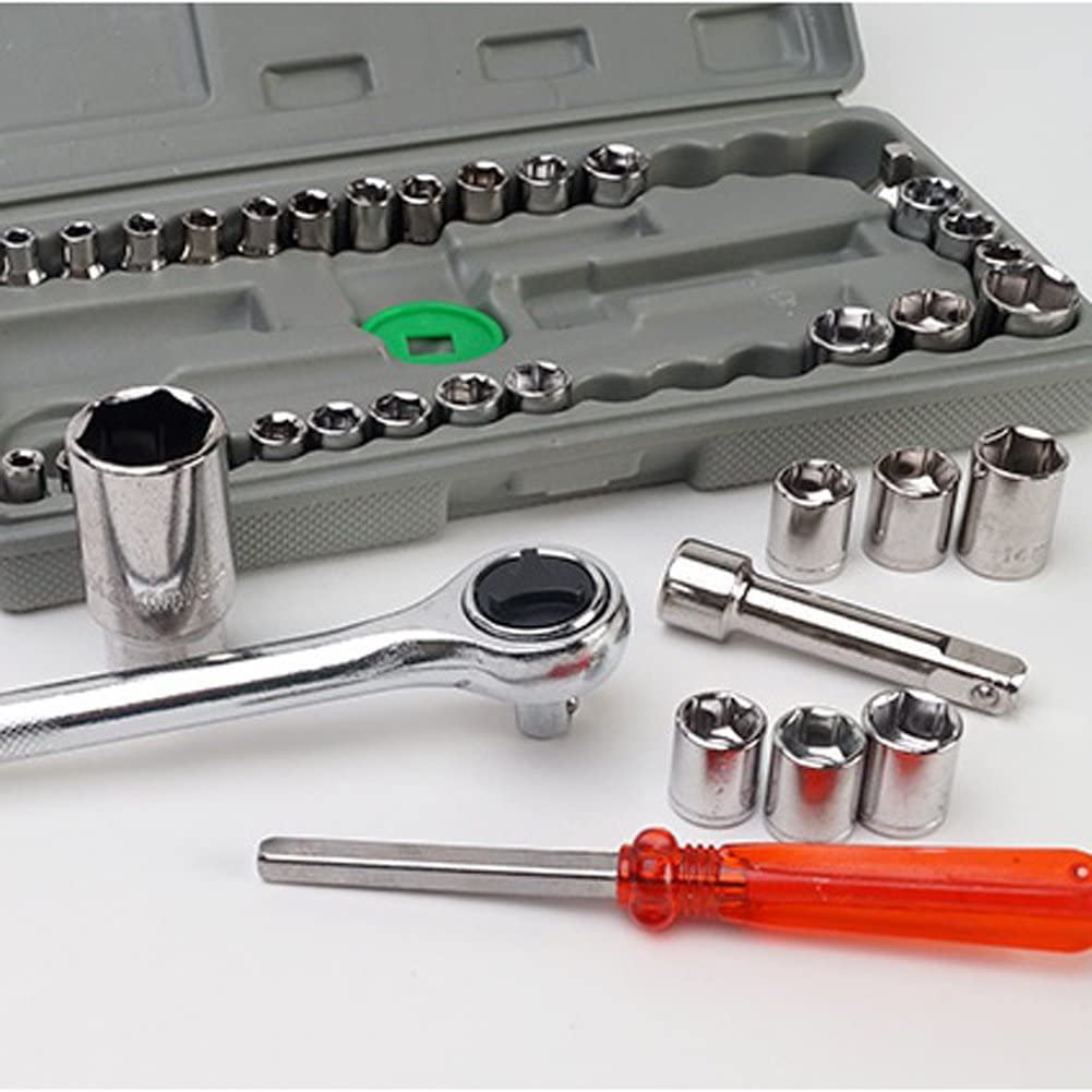 40 Pieces Combination Socket Wrench Set