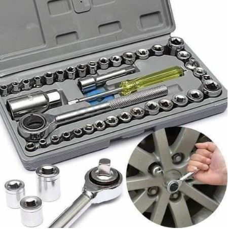 40 Pieces Combination Socket Wrench Set