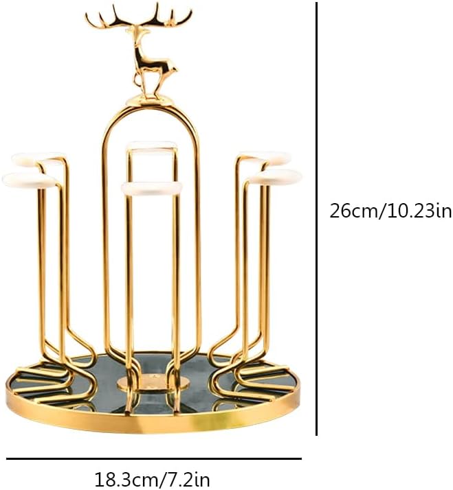 Rotating Bottle Drying Rack Glass Cup Holder