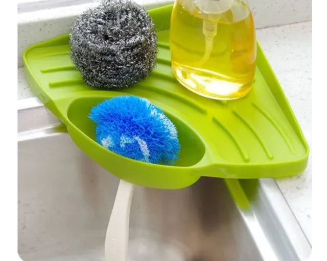 Sink Corner Rack with Tray Storage Organizer