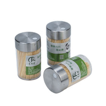 450 PCs Bamboo Toothpicks with Refillable Dispenser