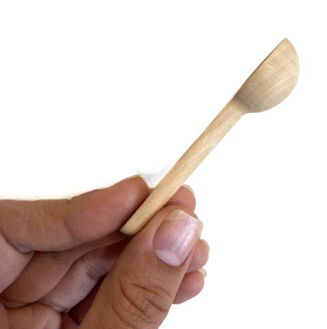 Pack of 6 - Mini Wooden Spoons, Spices Spoons