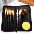 18 Piece's Professional Oil Paint Brush Set