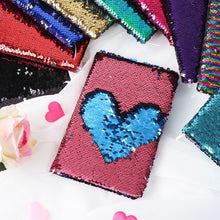 Pack of 3 - Mixed Colors Magic Mermaid Sequins Diary Note Book