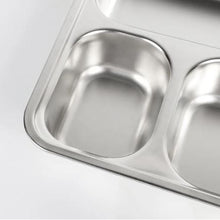 5 Compartments Stainless Steel Plate