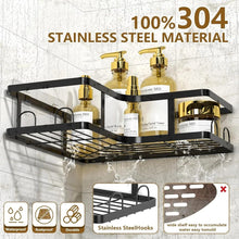 5-Piece Shower Caddy L-Shaped Corner Shelf Set
