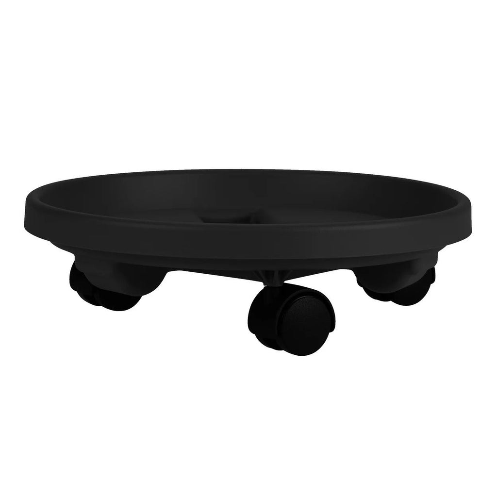 Rolling Round Plant Pot Stand with 3 Wheels – Heavy Duty Indoor/Outdoor Plant Caddy