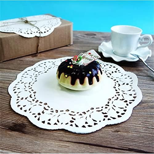 Pack of 100 - Disposable Food Grade Round Paper Doilies