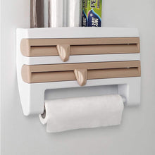 4-in-1 Wall Mounted Kitchen Paper Roll Dispenser – Cling Film, Foil & Paper Towel Holder