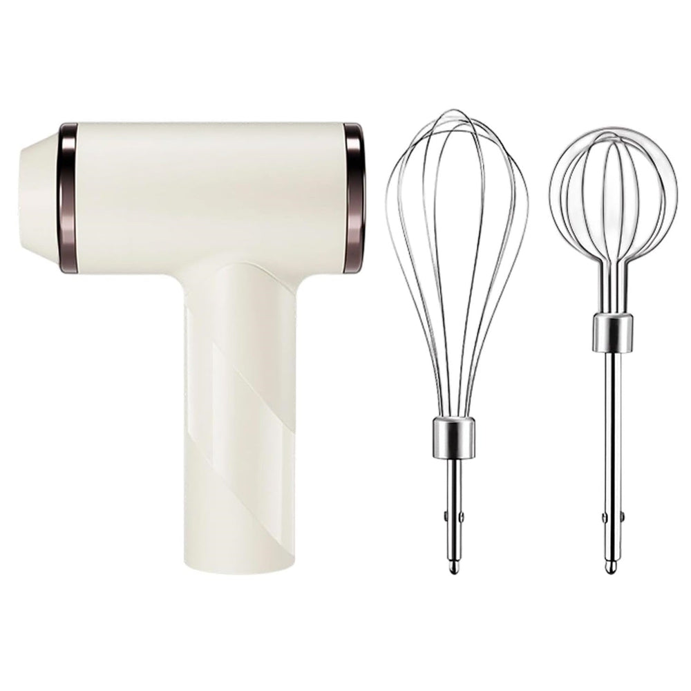 Wireless Egg Beater with 2 Different Attachments