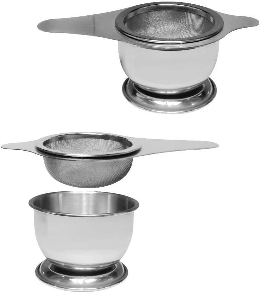 Stainless Steel Tea Strainer Fine Mesh Funnel – 2 & 3 Inch