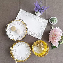 Pack of 100 - Disposable Food Grade Round Paper Doilies