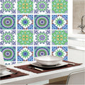 Pack of 4 - 3D Embossed Assorted Truck Art Themed Tiles Sticker (Each Sticker Size: 6x6 Inches)