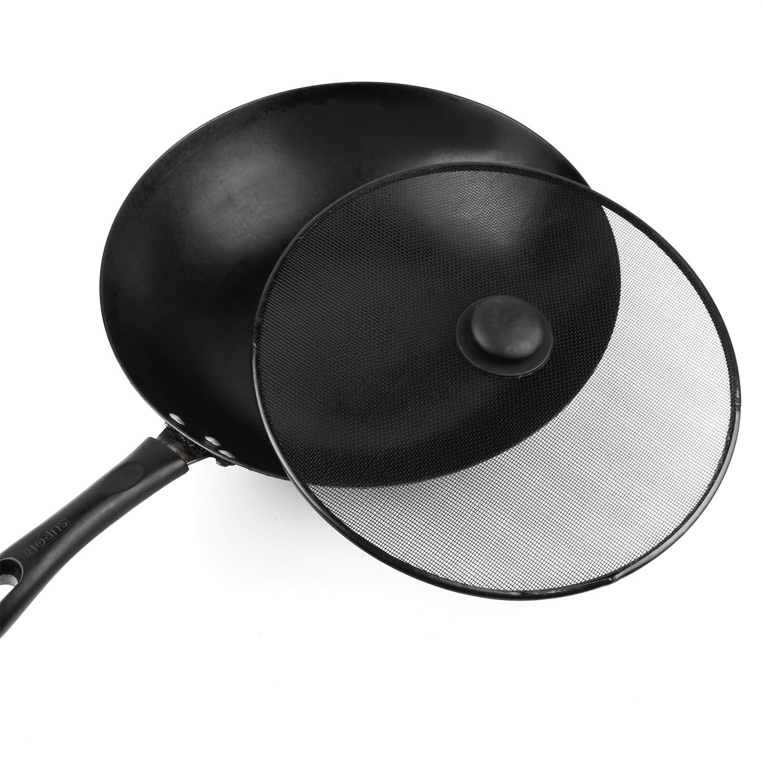 Steel Mesh Splatter Screen - Frying Pan Cover