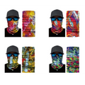 Pack of 4 - Assorted Color and Design Tube Shaped Face Mask Bandana