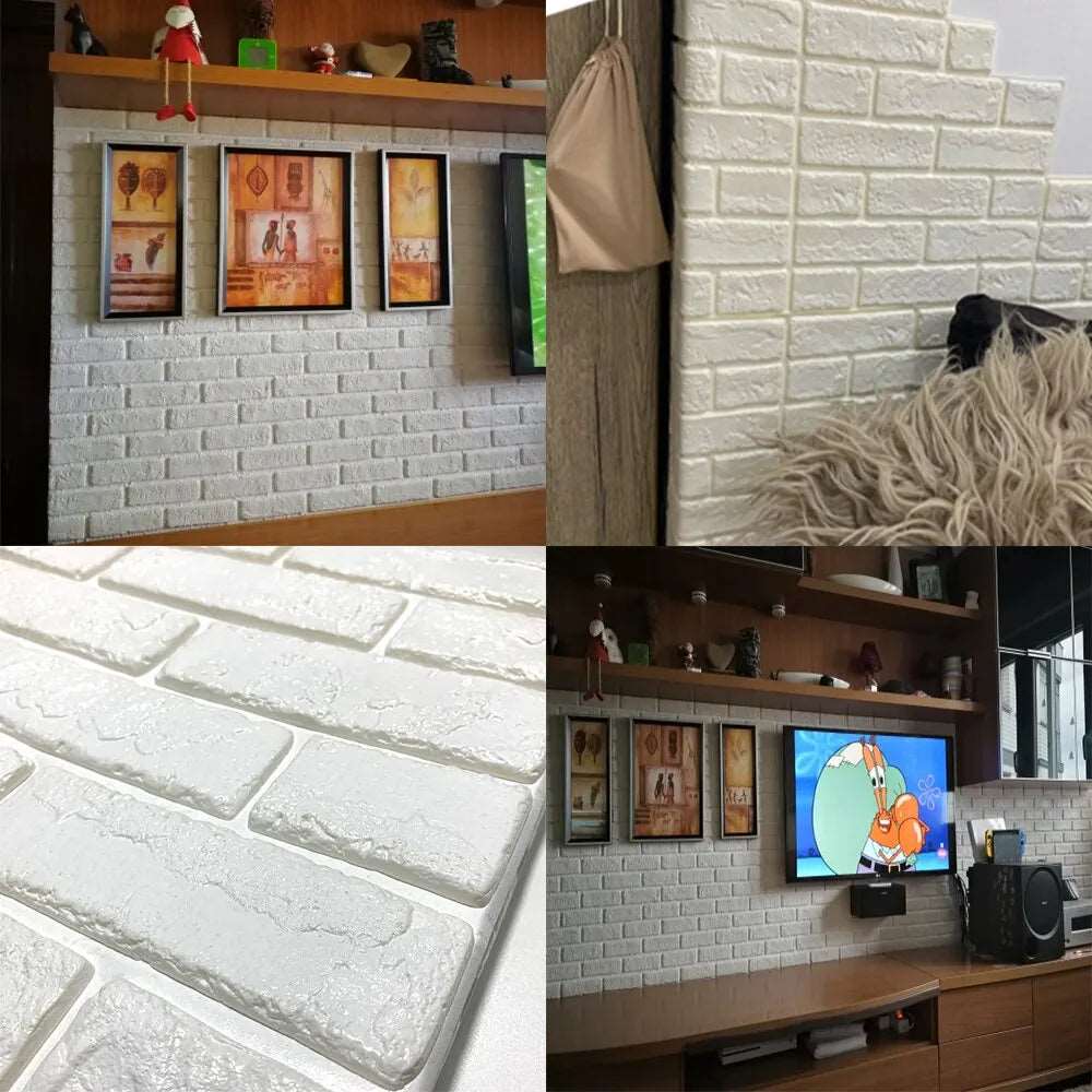 5mm Thickness 3D Brick Wall Sticker
