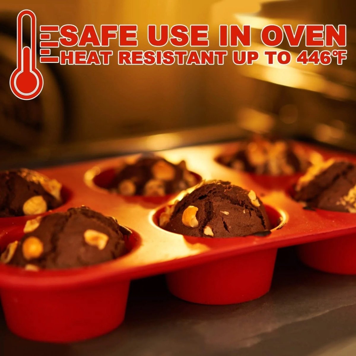 6 Grids Silicon Cupcake Mold