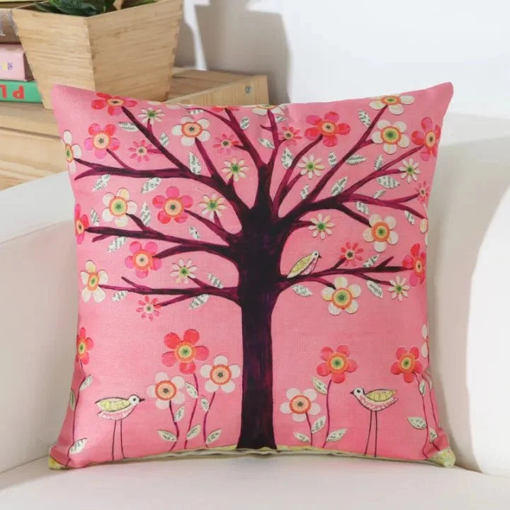 6 Piece's Nature inspired Sofa Cushion Covers