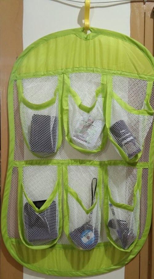 6 Pockets Hanging Mesh Wardrobe Storage Organizer