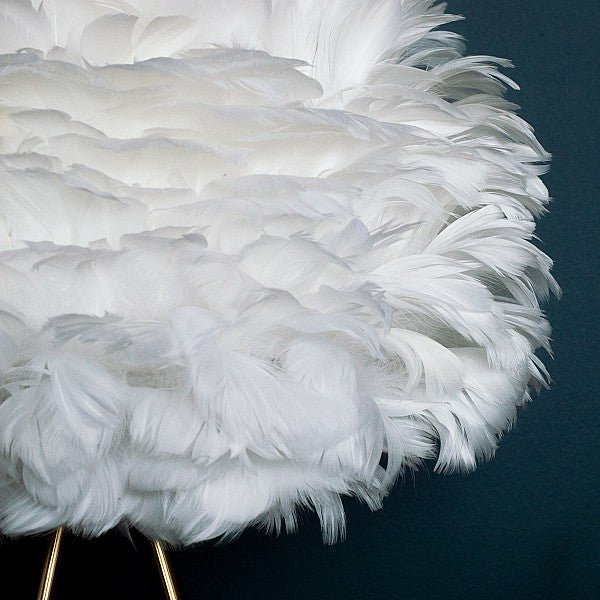 60'' Standing Tripod Feather Floor Lamp
