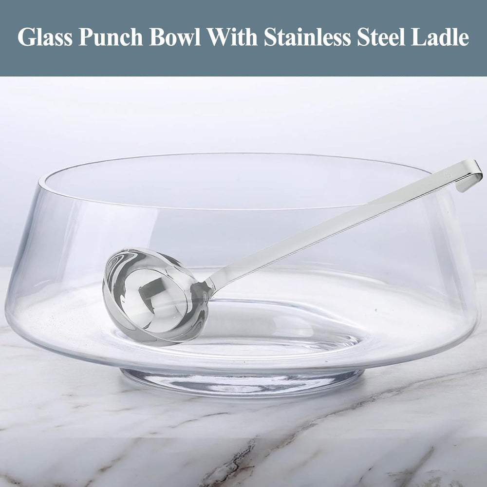 Unique Design Glass Punch Bowl