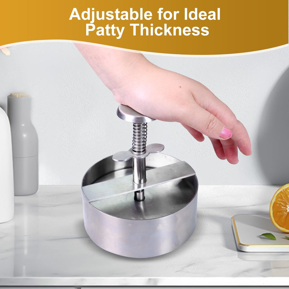 Stainless Steel Burger Press | 304 Food-Grade Burger Patty Maker