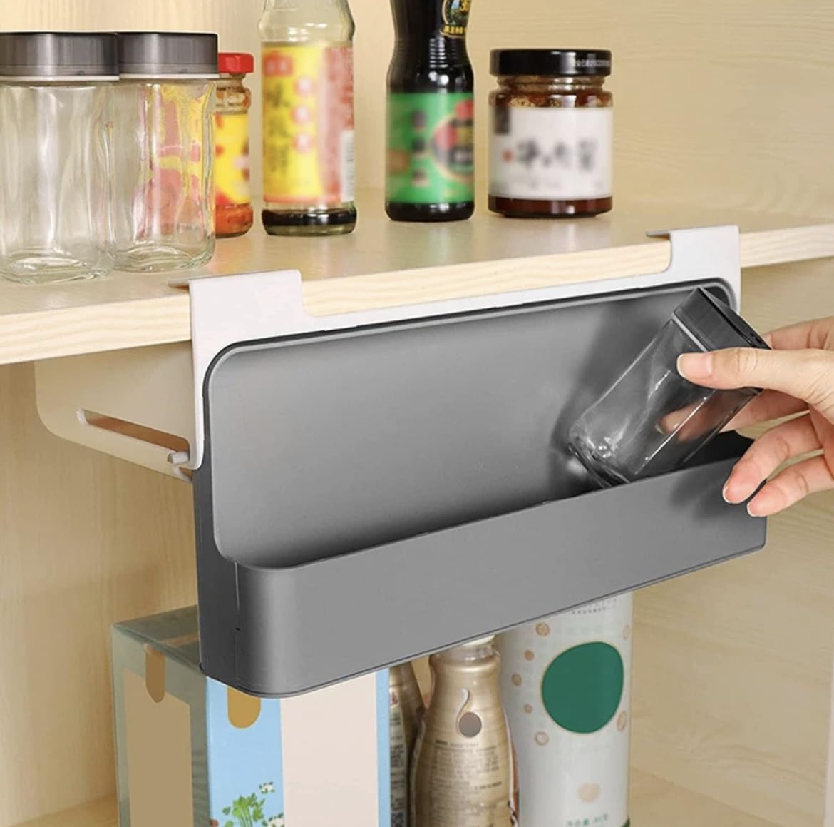 Kitchen Cupboard Store Under Shelf Spice Rack