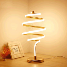 LED Spiral Crystal Table Lamp – 3-Mode Dimmable Decorative Light