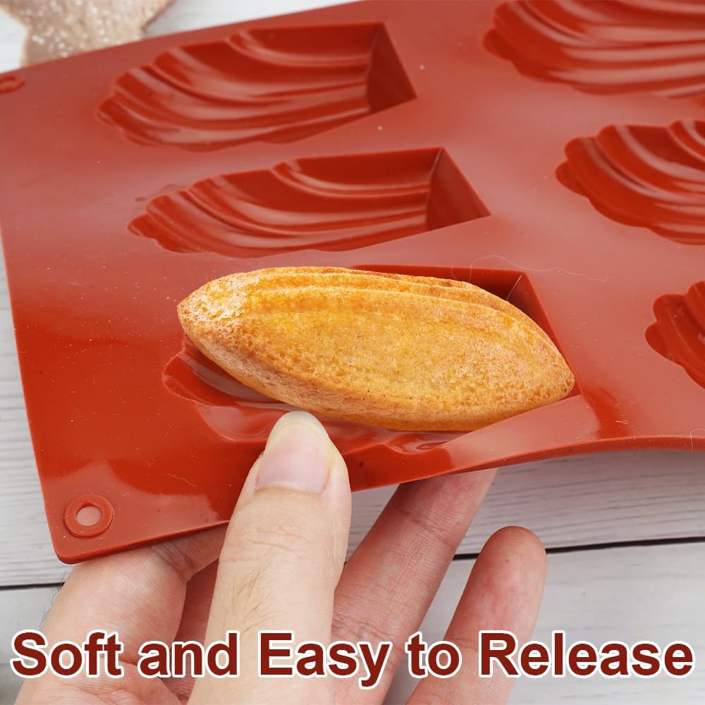 9 Cavity Shell Shape Silicone Chocolate Mold