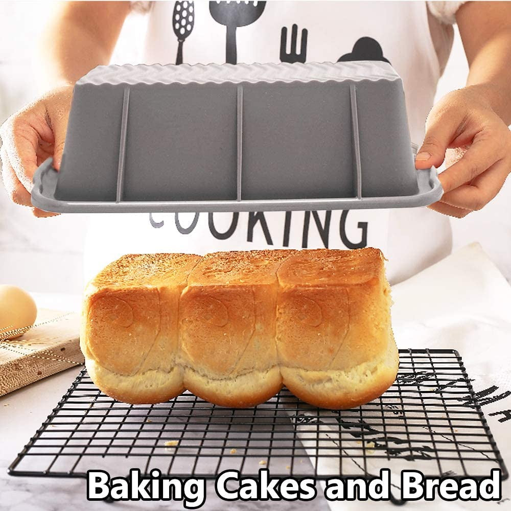 Non-slip Silicone Cake Bread Loaf Pan, Cake Pan, Bread Pan, Brownie Pan
