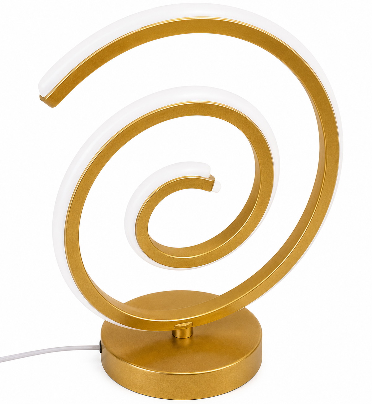 LED Spiral Crystal Table Lamp – 3-Mode Dimmable Decorative Light