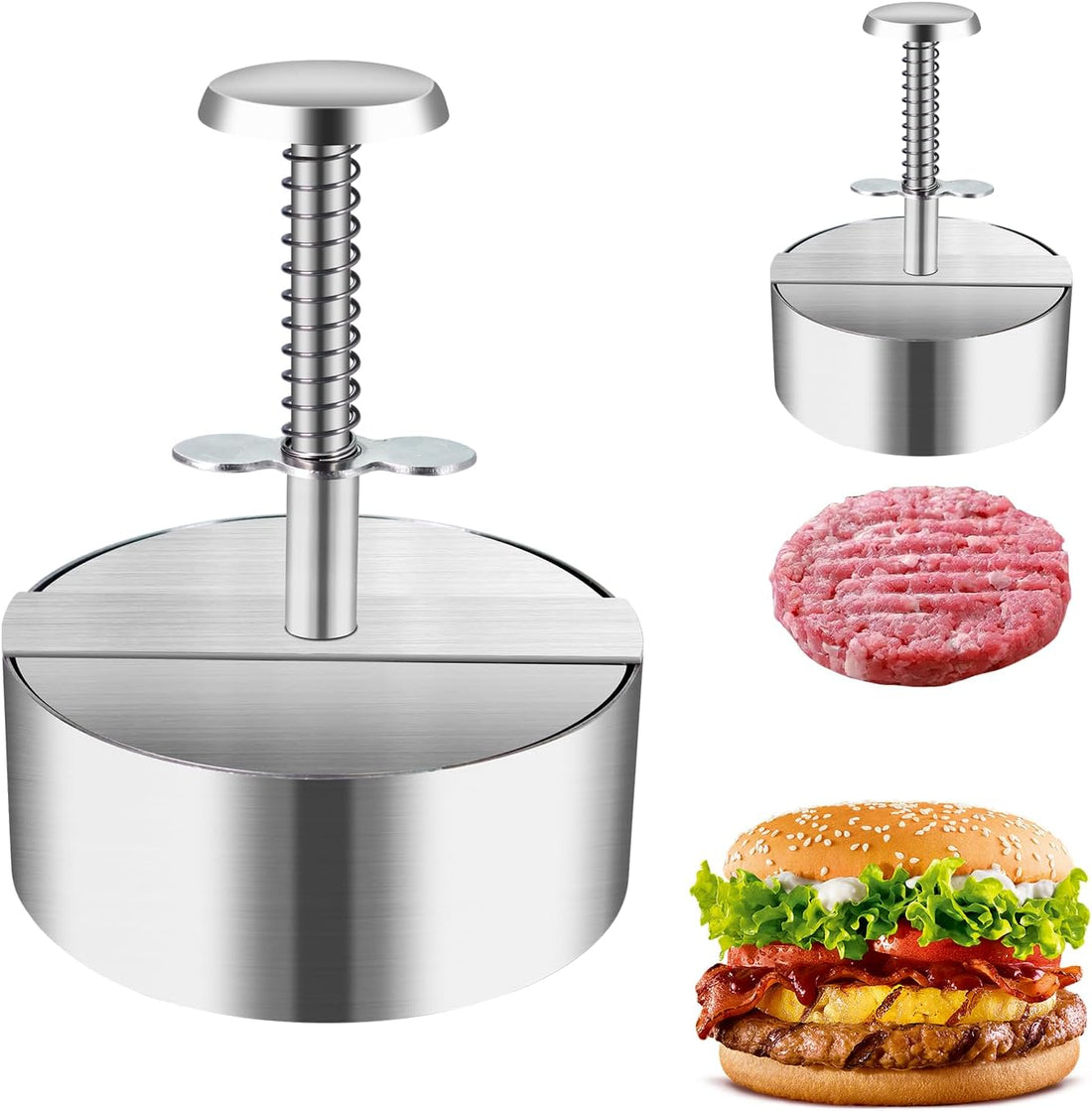Stainless Steel Burger Press | 304 Food-Grade Burger Patty Maker