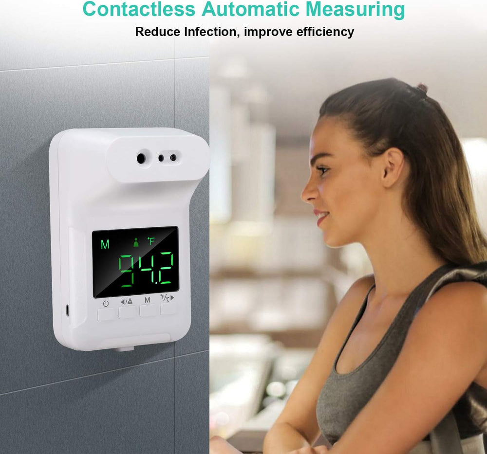 Wall-Mounted Non-Contact Infrared Thermometer Counter °C/°F