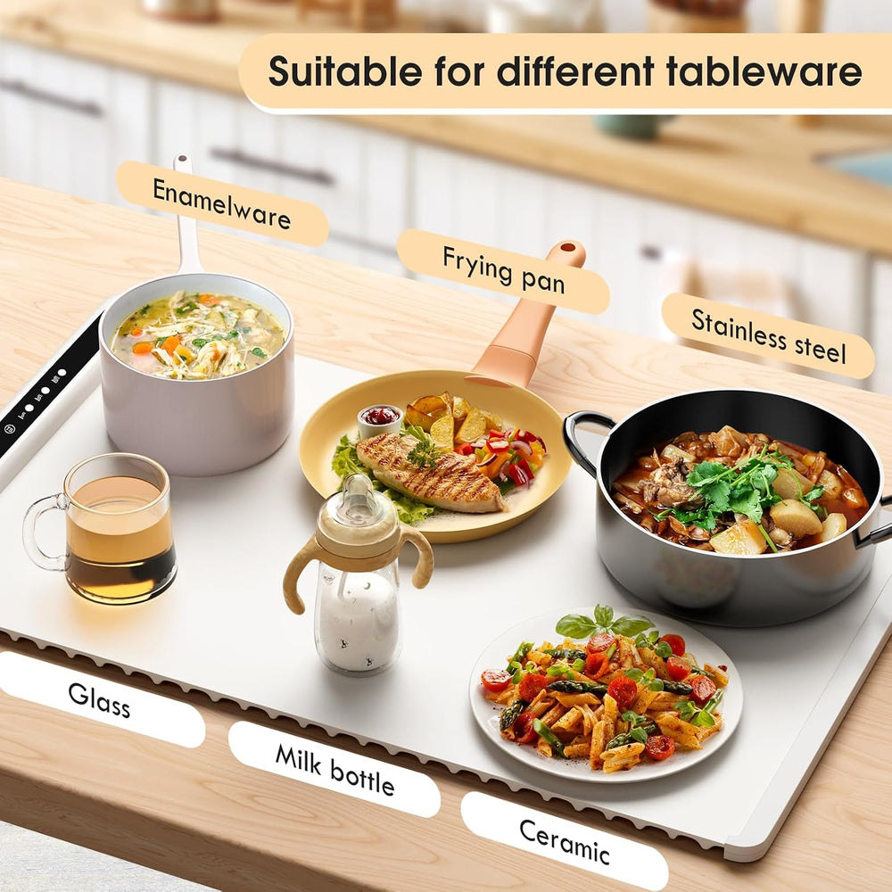 Electric Warming Tray – Full Surface Food Warmer Mat (Random Color)
