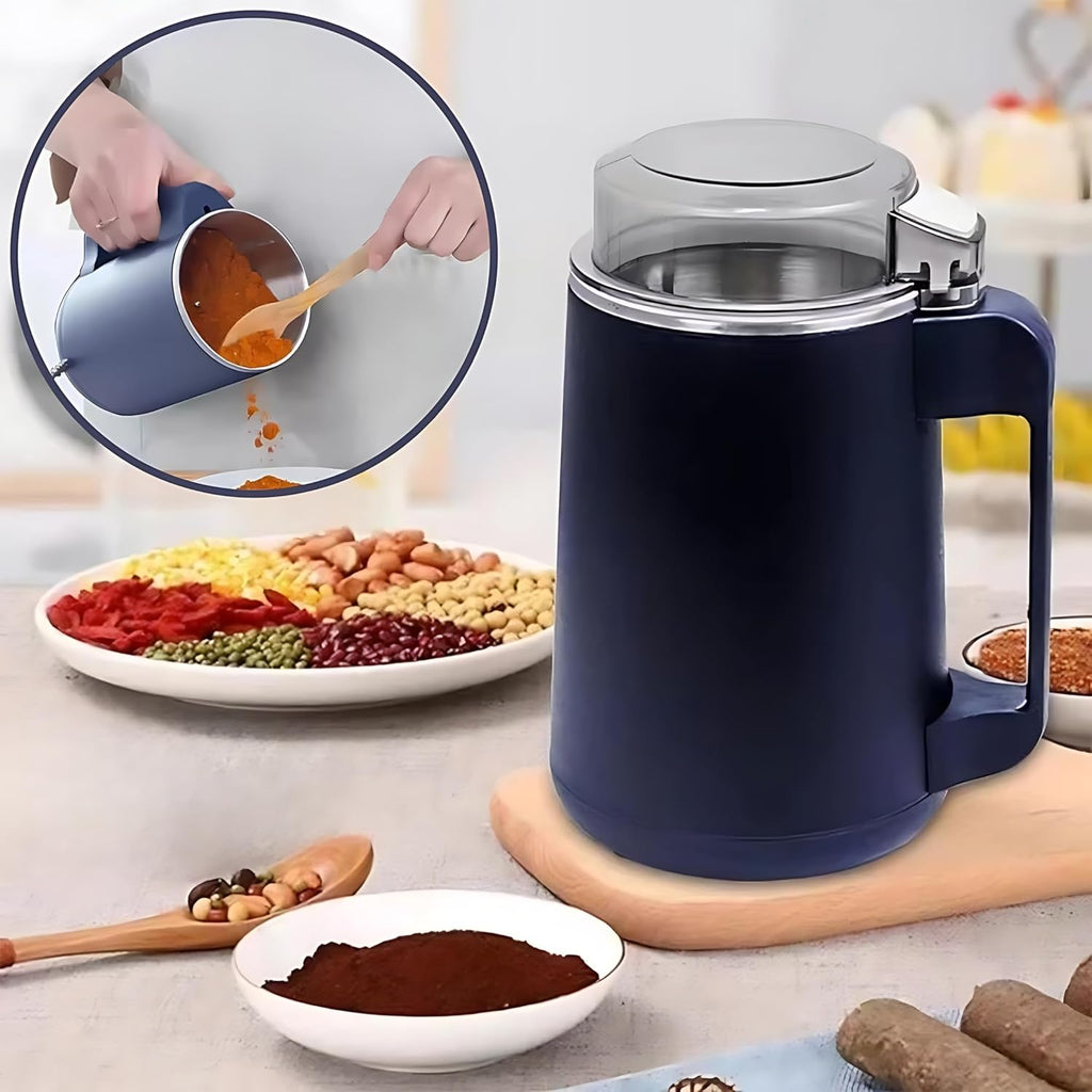 8 Blades 300W Stainless Steel Electric Coffee Grinder