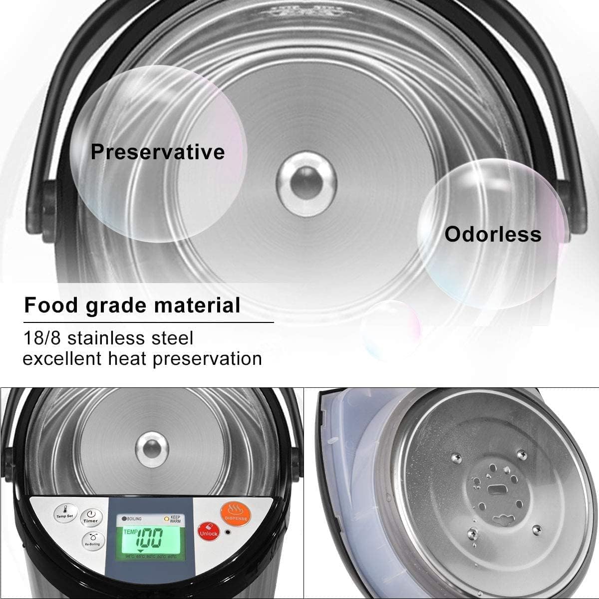 Hot Water Dispenser Instant Electric Thermo Pot for Coffee Tea