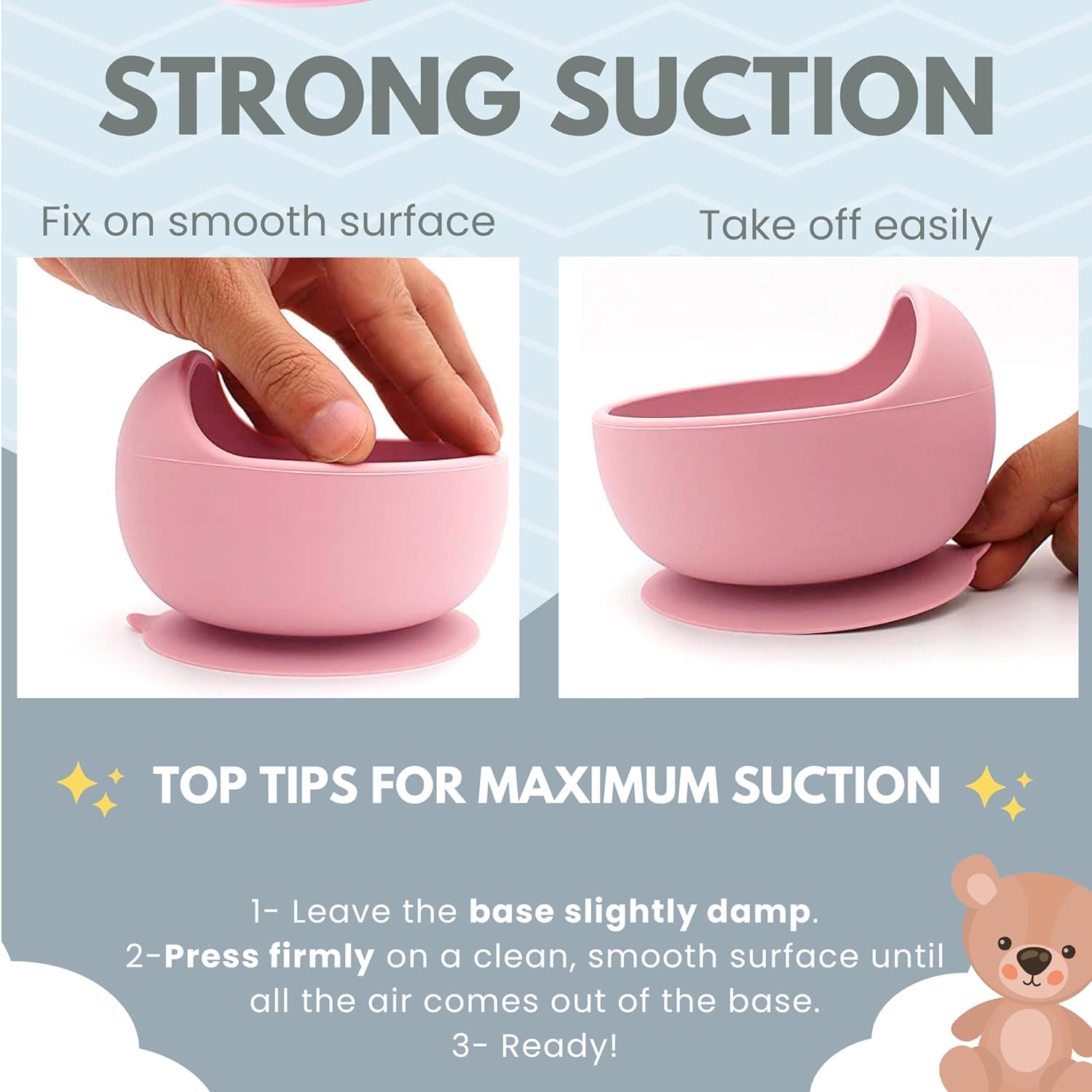 Babies Suction Bowl, Spoon & Fork Set