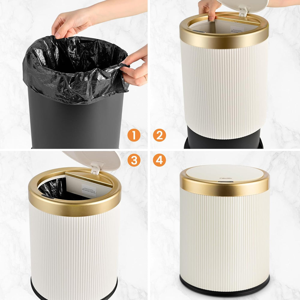 Motion Sensor Trash Can with Lid – 5L & 8L | Waterproof Auto Dustbin