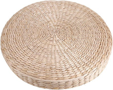 Handmade Woven Straw Pouf Floor Cushion