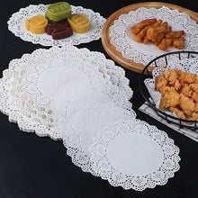 Pack of 100 - Disposable Food Grade Round Paper Doilies