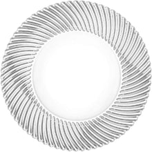 Set of 6 Diamond Rice Plates Clear Glass Roti Plates