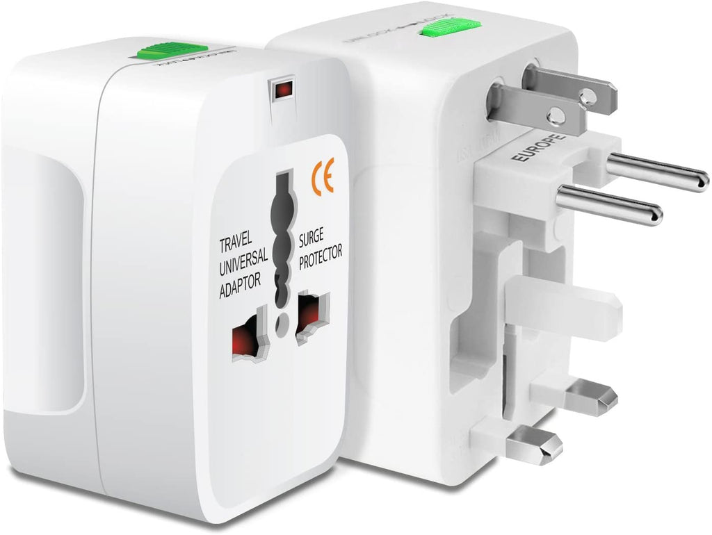 Surge Protector All in One Universal Worldwide Travel Wall Charger Adapter AC Power AU UK US EU Conversion Plug Adaptor