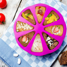 8 Cavity Triangular Shaped Silicone Cake Mold | Pizza Slice Shape Mold
