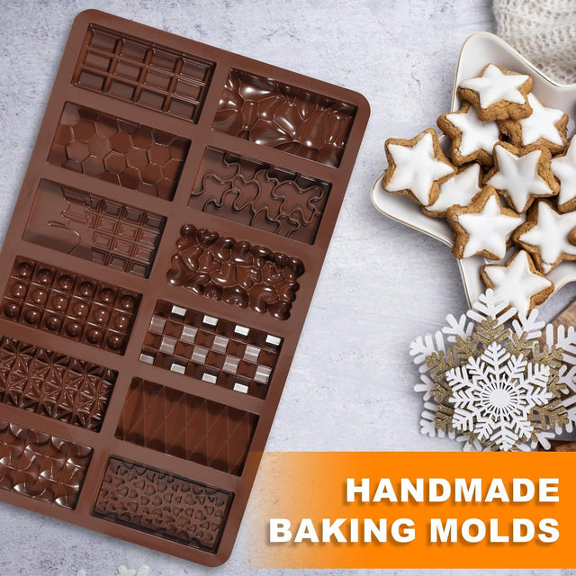 12 Cavity Break Apart Chocolate Mold – 12 Different Designs