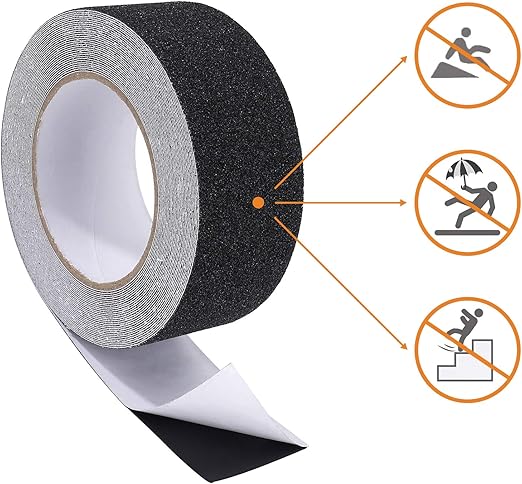 Anti-Slip Tape, High Traction Grip Non-Skid Strip Abrasive Adhesive