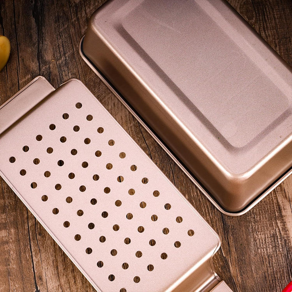 Meatloaf Pan with Drain Tray | Bread Loaf Pan with Insert