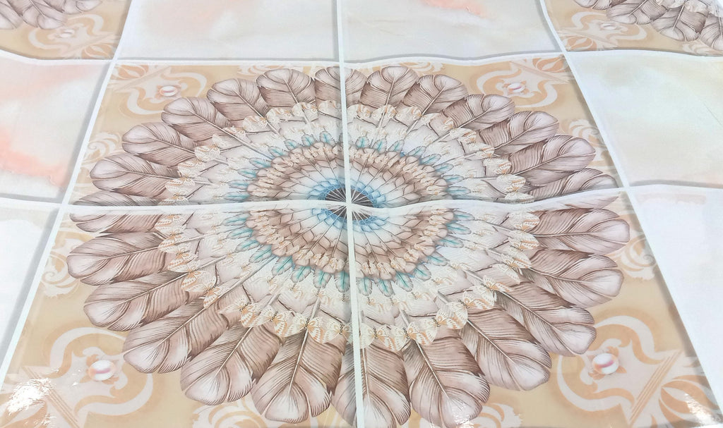 60cm x 200cm Roll - Random Design Tile Stickers Pattern Oil Proof Kitchen Wall Sticker Wallpaper Bathroom Home Waterproof Self Adhesive Wallpaper Wall Sticker Tile Sticker