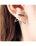 Leaves Shaped Stud Earrings