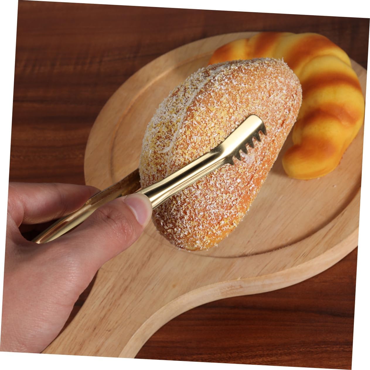 Stainless Steel Mini Serving Golden Tong